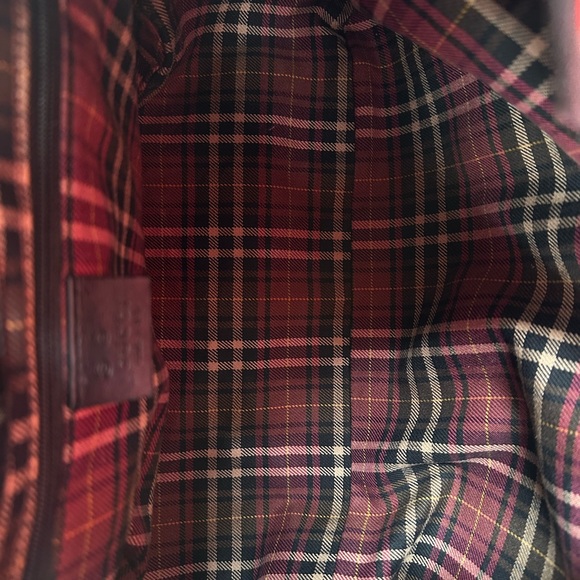 GUCCI Vintage Black Canvas & Leather Hobo Bag 100% Authentic - Picture 12 of 13